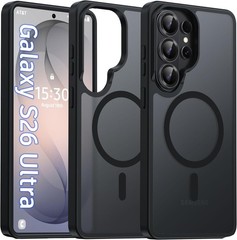 Magnetic Samsung Galaxy S26 Ultra Case Matte, Frosted Translucent Shockproof Cas