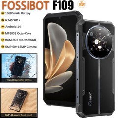 6.74 inch FOSSiBOT F109 5G Rugged Phone Dual Screen Android 14 Waterproof Mobile