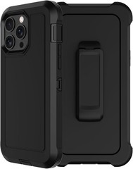 iPhone 15 Pro Max Case 6.7” with Belt Clip Holster, 2X Screen Protector Heavy Du