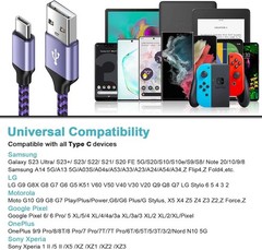 Fast USB-C Wall Charger for Samsung Galaxy A17 A16 5G S20 S21 6ft Cable