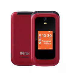 LOT OF 20 – Consumer Cellular Iris Flip Phone 8GB 4G LTE [Hand Set Only] New!