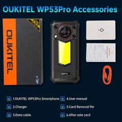 OUKITEL WP53S Rugged Smartphone 11000mAh Battery 16B+128GB 6.52″ FHD+ IP68/IP69K