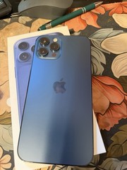 Apple iPhone 12 Pro Max 128GB Blue Spectrum 12MP Camera Bar Smartphone
