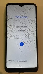 ✅ LG K51 LM-K500MM Black 32GB Cracked Screen Untested AS-IS For Parts