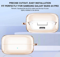 Clear Shockproof Case for Samsung Galaxy Buds 4 Pro, Cover for Galaxy Buds 4