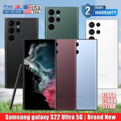 🤩NEW SAMSUNG GALAXY S22 ULTRA UNLOCKED 1TB 512GB 256GB 128GB All Carrier&colors