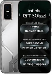 Infinix GT 30 5G+ Factory Unlocked Dual SIM 128GB STORAGE Global Version WHITE
