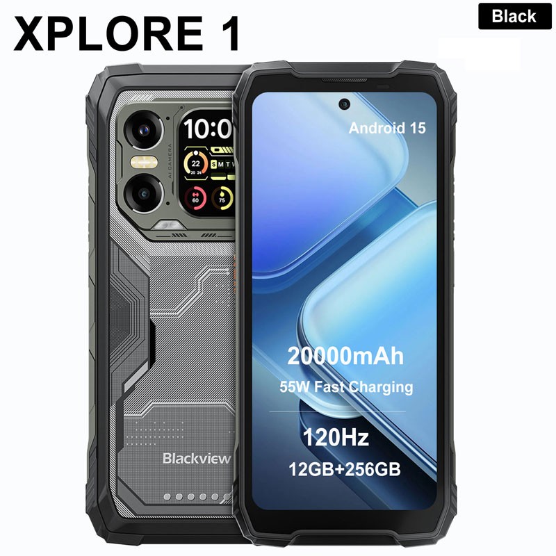 6.78″ Blackview XPLORE 1 5G Rugged Phone Android 15 Mobile Waterproof Unlocked