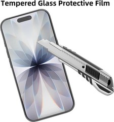 4PCS Glass Screen Protector for iPhone 17 6.3 Inch Anti Scratch Easy Install Cas