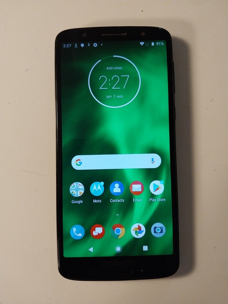 Motorola Moto G6 5.7″ XT1925-12 32GB Android Smartphone Locked to Verizon Black