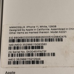 Apple iPhone 11 – 128GB White – Used Working Perfectly