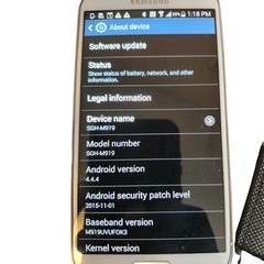 Samsung SGH-M919 Galaxy S4 4G LTE White Frost locked T mobile, Used -Fair