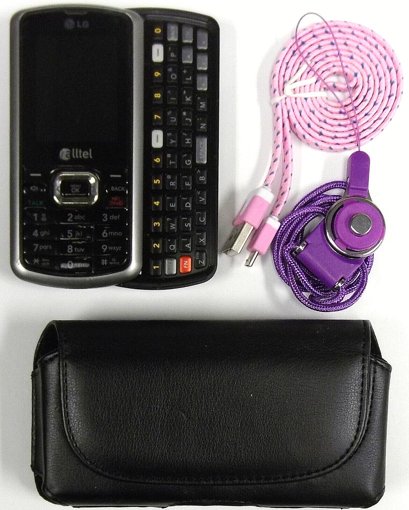 LG Banter AX265 – Gray and Black ( Alltel ) Rare Keyboard Phone – Bundled