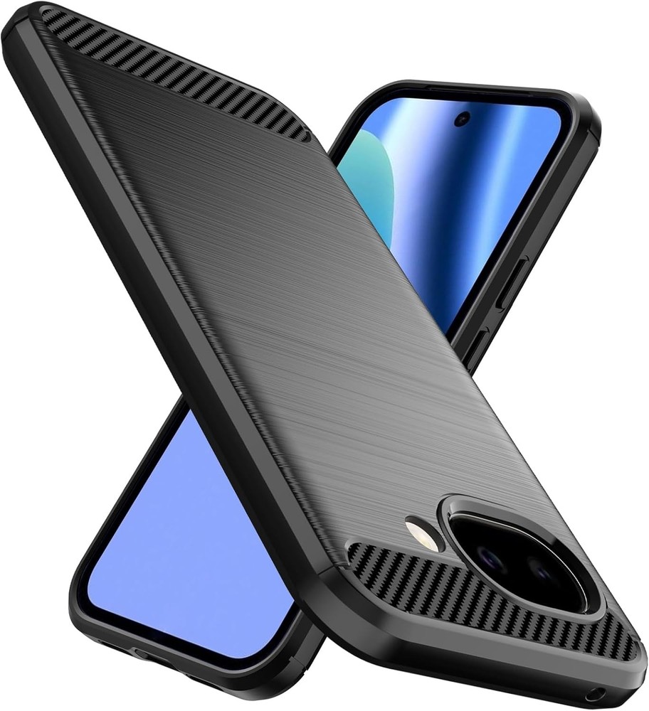 Designed for Google Pixel 10a Case, Slim Shockproof TPU Bumper Cover, Black