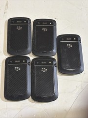 Lot Of(5) Blackberry Bold 9900 Smartphone 8GB, Black, AT&T, 3G, No Batteries