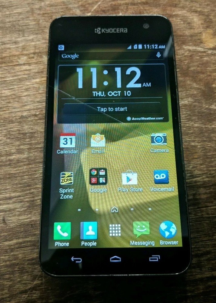 Kyocera Hydro Vibe C6725 8GB Charcoal Gray (Sprint Spark) Smartphone