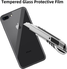 3PCS Glass Back Screen Protector for iPhone 8 Plus / 7 Plus 5.5 Inch Scratch Res