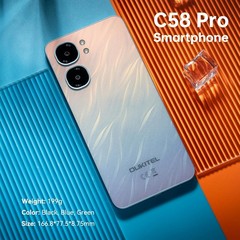 OUKITEL C58 Pro Cell Phone 24GB+256GB 6.7″ HD+ 5150mAh 50MP Android 14 Phone 4G