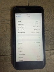 USED Apple iPhone 8 Plus 64GB Unlocked – 95% Battery Health Faint Screen Crack