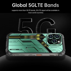 Rugged Moblie 16 Pro MAX 256G 5G Unlocked Smartphone Dual Sim 10000mAh