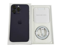 Apple iPhone 14 Pro Max 256GB Factory Unlocked Open Box – Gold, Deep Purple