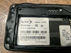 Kyocera Hydro Vibe C6725 8GB Charcoal Gray (Sprint Spark) Smartphone