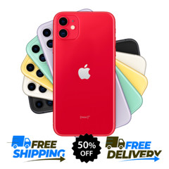 Apple iPhone 11 Yellow Purple Red 128GB 64GB GSM Unlocked Verizon T-Mobile LTE