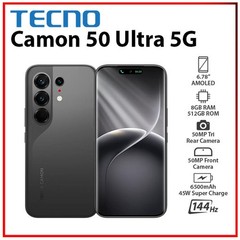 TECNO Camon 50 Ultra 5G 8GB+512GB BLACK Dual SIM Unlocked Android Cell Phone
