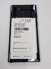 DEFECTIVE – Samsung Galaxy Note 10 – 256GB – Aura Black – GSM Unlocked – 12353