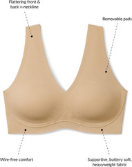 True Body Lift V Neck Bra