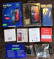 Tracfone Moto G Play 2024 Blue 64GB 6.5″ HD+ Display 50 MP Camera 8 MP Front
