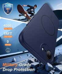iPhone 17e & iPhone 16e Case: Solid Matte Magnetic Phone Cover with Full Camera