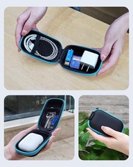 Portable Rectangle Earbuds Carrying Case 2Pack, Organizer for Phone Accessories