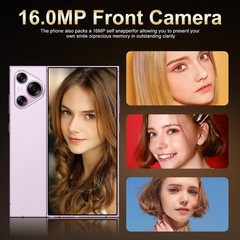 Unlocked Smartphone Dual Sim 128GB+4GB 6.53″ 4G Android Cell Phone 5380mAh