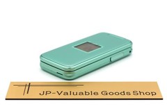 [A] Fujitsu F-02J Mint Green Flip Phone Android Unlocked SIM Free VoLTE Japan