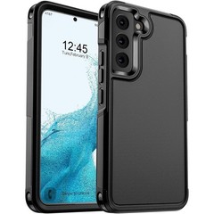 Heavy Duty Shockproof Case for Samsung Galaxy S22, Military Drop Protection, Bla