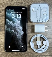 Apple iPhone 11 Pro Max – 256GB Midnight Green (Unlocked) Excellent 100% Battery