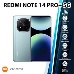 Redmi Note 14 Pro+ Plus 5G Android Cell Phone (Blue/12GB+512GB/Dual SIM)