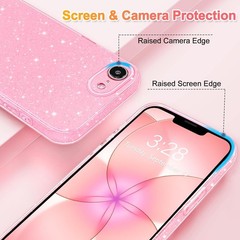 Case for iPhone 17e Case Glitter Cute Sparkly Shiny Bling Sparkle Phone Cases 6.