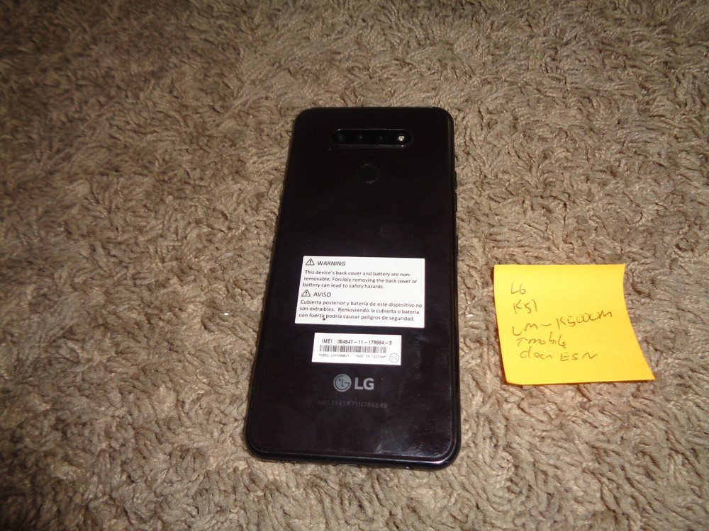 LG K51 Cell Phone Tracfone Black 32gb i