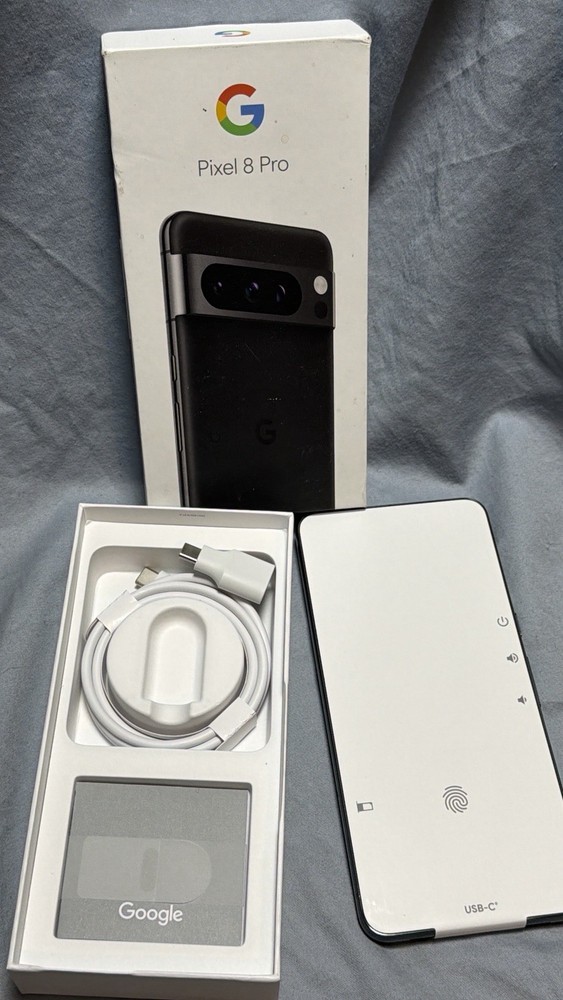 Google Pixel 8 Pro 256GB Obsidian New Open Box Unlocked GA04890-US