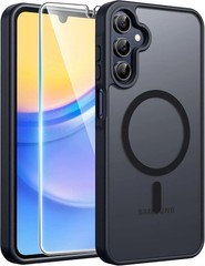 Galaxy A15 5G Phone Case: Matte Translucent Military-Grade Protection – Black