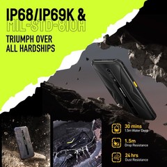 Armor X12 Rugged Phones Unlocked, 5.45 inch Screen, Android 13, 6GB + 32GB, 1…
