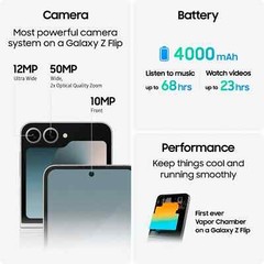 Samsung Galaxy Z Flip 6 SM-F741U – Unlocked 256GB Blue *WORKS: BLACK SPOT*