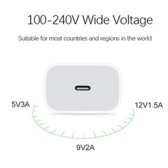 20W USB-C Fast Wall Charger PD Adapter +3ft Cable For iPhone 14/13/12/11 XR Pro