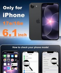 iPhone 17e & iPhone 16e Case: Solid Matte Magnetic Phone Cover with Full Camera