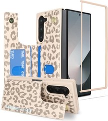 for Samsung Galaxy Z Fold 6 Wallet Case PU Leather Card Holder RFID Blocking