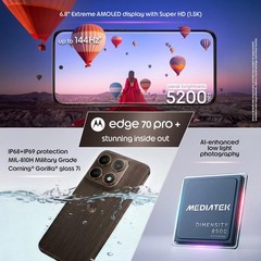 Motorola Moto Edge 70 Pro+ | Factory Unlocked |Dual SIM | Global Version | Sea